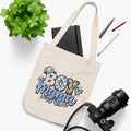 Boy Mama Graphic Organic Canvas Tote Bag