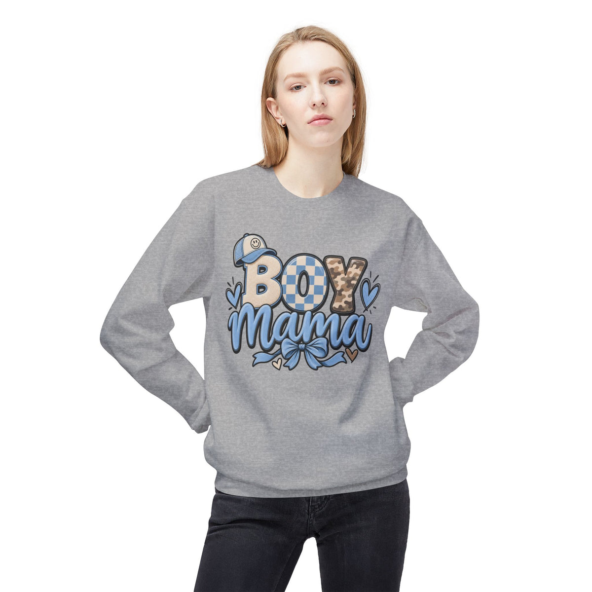 Boy Mama Floral Sweatshirt