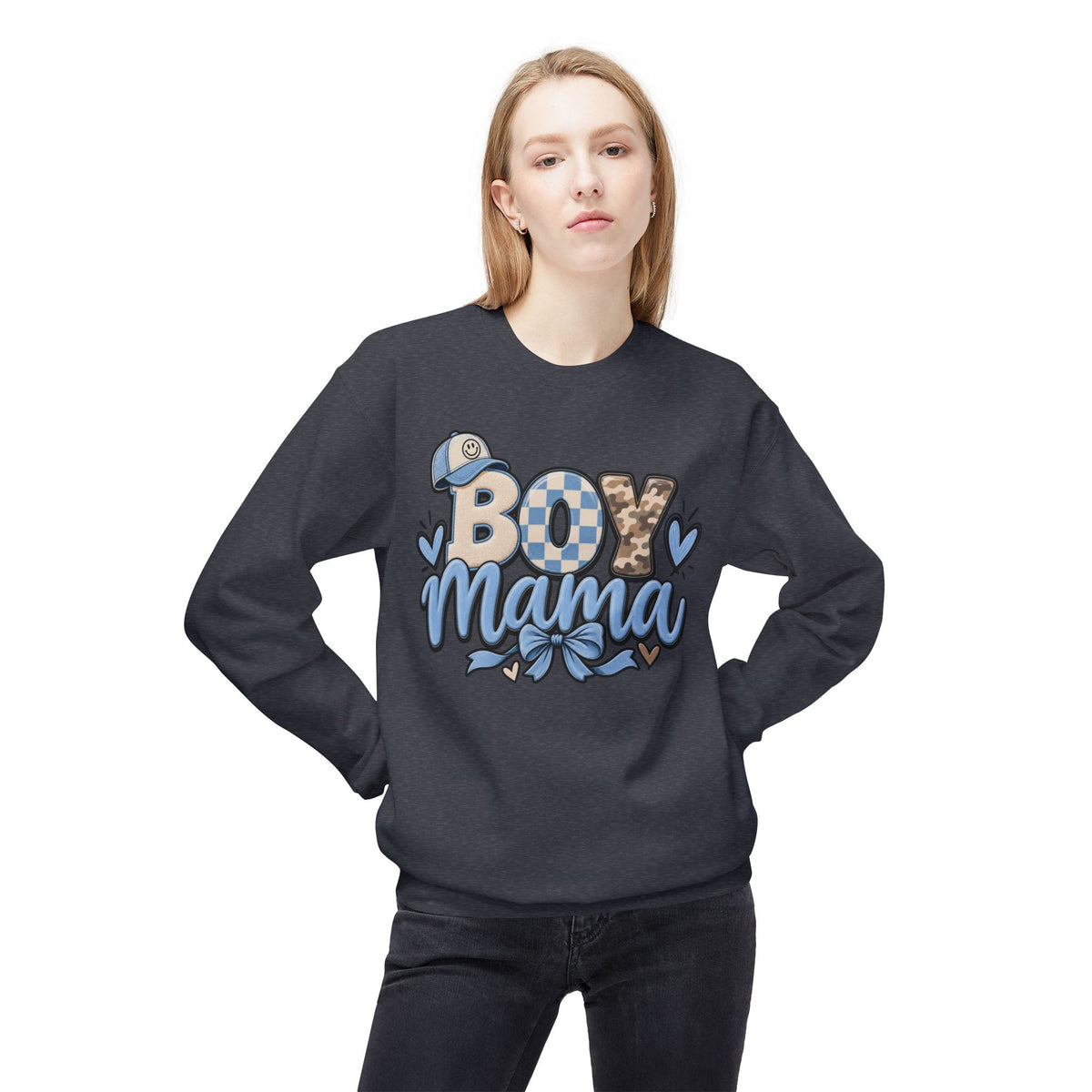 Boy Mama Floral Sweatshirt