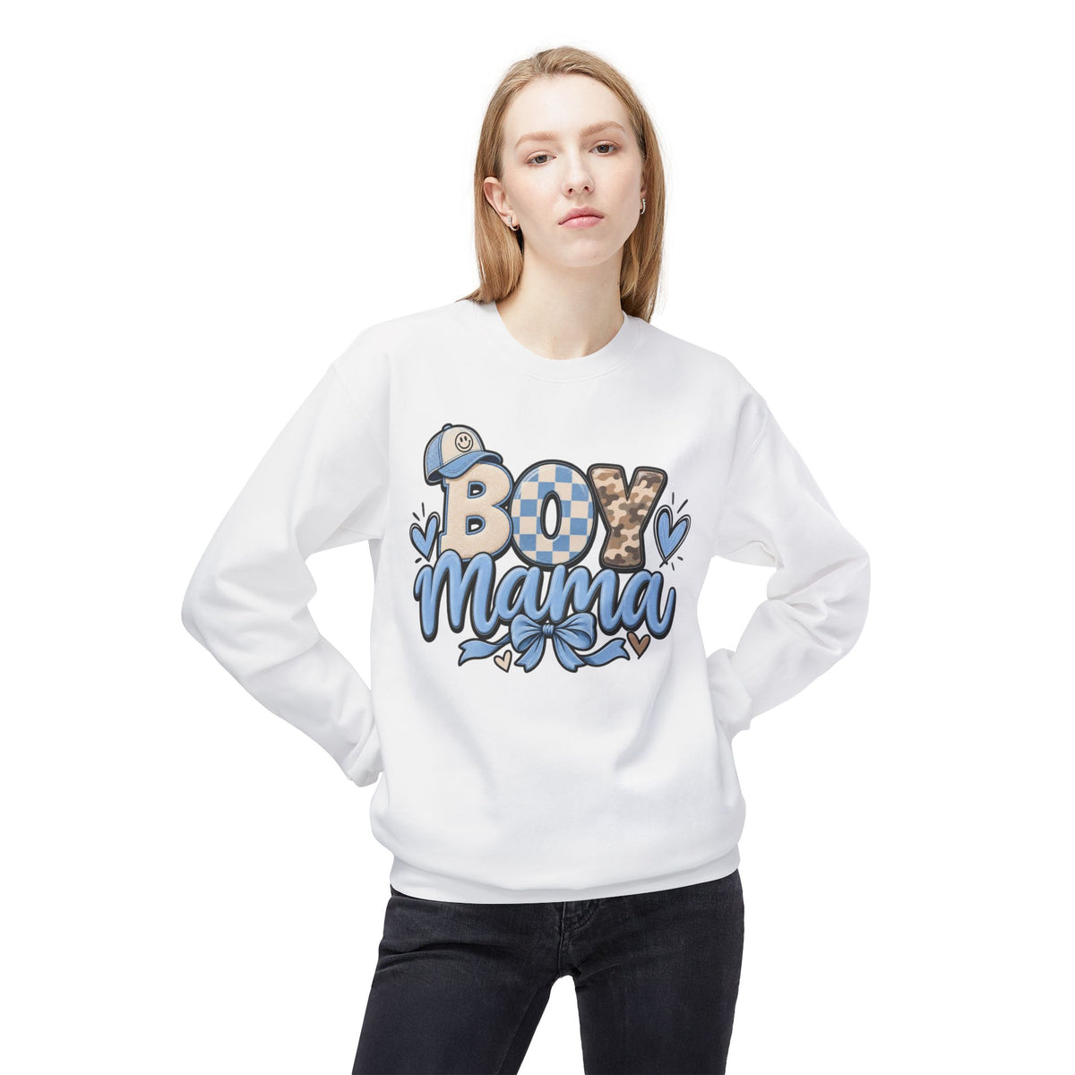 Boy Mama Floral Sweatshirt